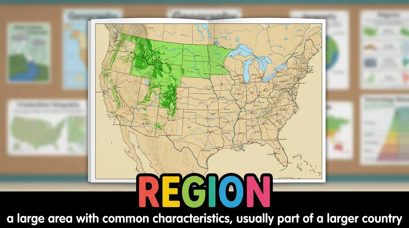 English Illustration for region